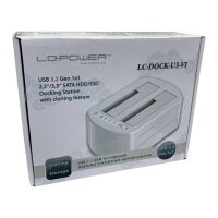 LC-POWER Dockingstation USB 3.2  2,5"/3,5" SATA/SSD  ( LC-DOCK-U3-VI )