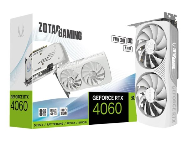 ZOTAC RTX 4060 Twin Edge OC White Ed. 8GB  ( ZT-D40600Q-10M )