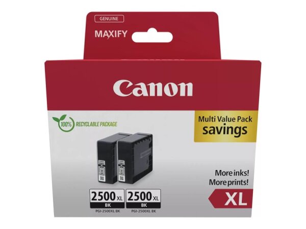 CANON PGI-2500 XL BK schwarz Twin Pack