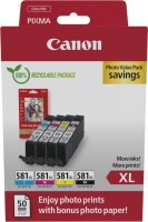 CANON CLI-581XL BK/C/M/Y Photo Value Pack