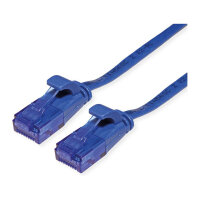 VALUE 21992052 RJ45 Netzwerkkabel, Patchkabel CAT 6a U/UTP 2.00 m Blau 1 St.