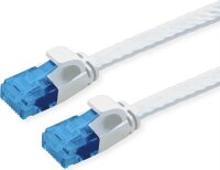 VALUE 21992061 RJ45 Netzwerkkabel, Patchkabel CAT 6a U/UTP 1.00 m Weiß 1 St.