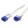 VALUE 21992061 RJ45 Netzwerkkabel, Patchkabel CAT 6a U/UTP 1.00 m Weiß 1 St.