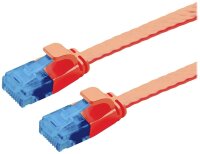 VALUE 21992021 RJ45 Netzwerkkabel, Patchkabel CAT 6a U/UTP 1.00 m Rot 1 St.
