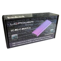 LC-POWER SSD-Gehäuse LC-M2-C-Multi-4 -M.2 (NVMe...