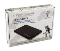 USB 2.0 LC-Power LC-PRO-25BU schwarz  ( LC-PRO-25BUB )
