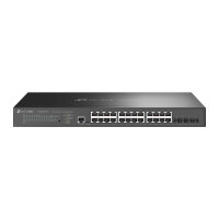 TP-LINK Omada 24-Port 2.5GBASE-T and 4-Port 10GE SFP+ L2+ Managed Switch with 16-Port PoE+ & 8-Port