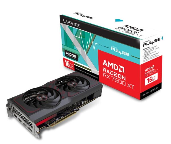 SAPPHIRE PULSE AMD RADEON RX 7600 XT GAMING OC 16GB  ( 11339-04-20G )