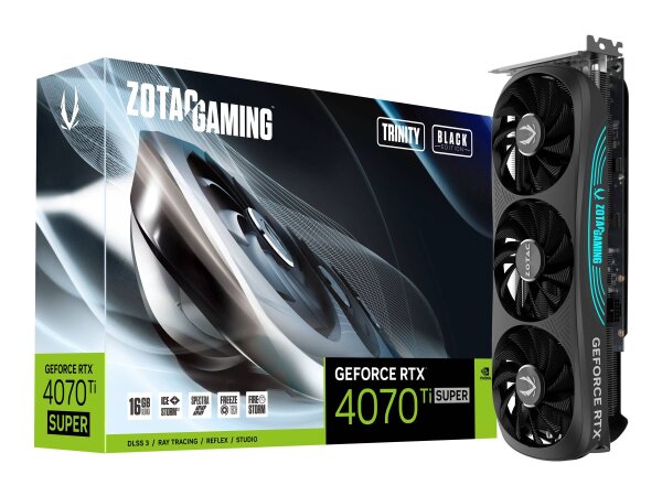 ZOTAC Gaming GeForce RTX 4070 Ti Super Trinity Black Edition 16GB  ( ZT-D40730D-10P )