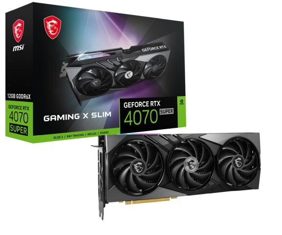 MSI GeForce RTX4070 SUPER GAMING X SLIM 12GB  ( V513-619R )
