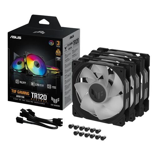 ASUS TUF GAMING TR120 FAN ARGB REV BLK 3IN1  ( 90DA00D0-B09020 )