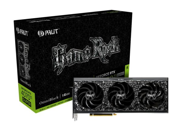 PALIT RTX 4070Ti Super GameRock OminiBlack 16GB  ( NED47TS019T2-1020Q )