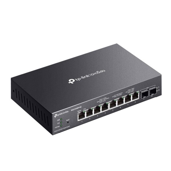 TP-LINK Omada 8-Port 2.5GBASE-T and 2-Port 10GE SFP+ Smart Switch with 8-Port Po  ( SG2210XMP-M2 )
