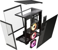 CORSAIR Geh Midi iCUE 3500X RGB (Tempered Glass) Black  ( CC-9011280-WW )
