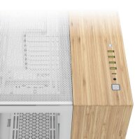 CORSAIR Geh Midi 6500X (Tempered Glass) White/Bamboo Wood...
