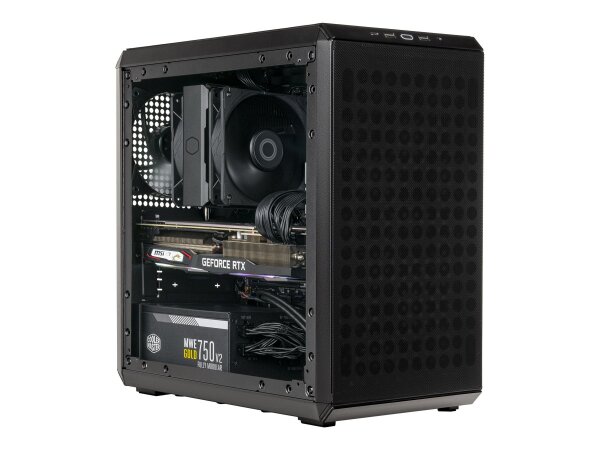 COOLERMASTER Q300L V2 Micro-ATX Gehäuse, Tempered Glass - schwarz  ( Q300LV2-KGNN-S00 )