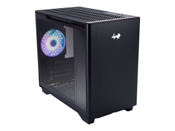 IN WIN A3 Mini-Tower Tempered Glass - schwarz  ( IW-CS-A3BLK-1AM120S )