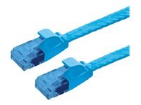 VALUE Patchkabel Kat.6A Class EA UTP extra-flach blau 0,5m