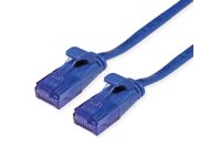 VALUE Patchkabel Kat.6A Class EA UTP extra-flach blau 0,5m