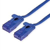 VALUE Patchkabel Kat.6A Class EA UTP extra-flach blau 0,5m