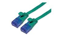 VALUE Patchkabel Kat.6A Class EA UTP extra-flach grun 0,5m