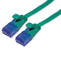 VALUE Patchkabel Kat.6A Class EA UTP extra-flach grun 0,5m