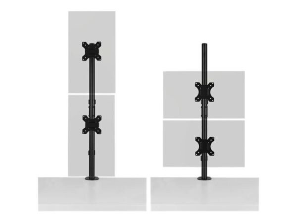 KENSINGTON Monitorarm bis 32", 2TFT max. 9kg, schw.  ( K53802WW )