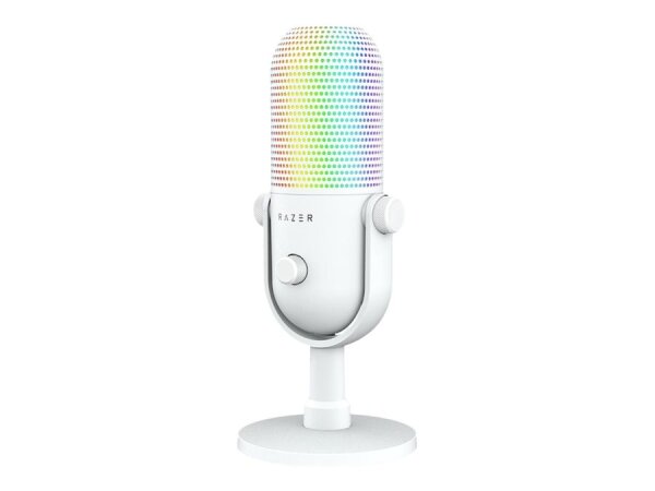 RAZER Seiren V3 Chroma White - RGB USB microphone with tap-to-mute function  ( RZ19-05060200-R3M1 )