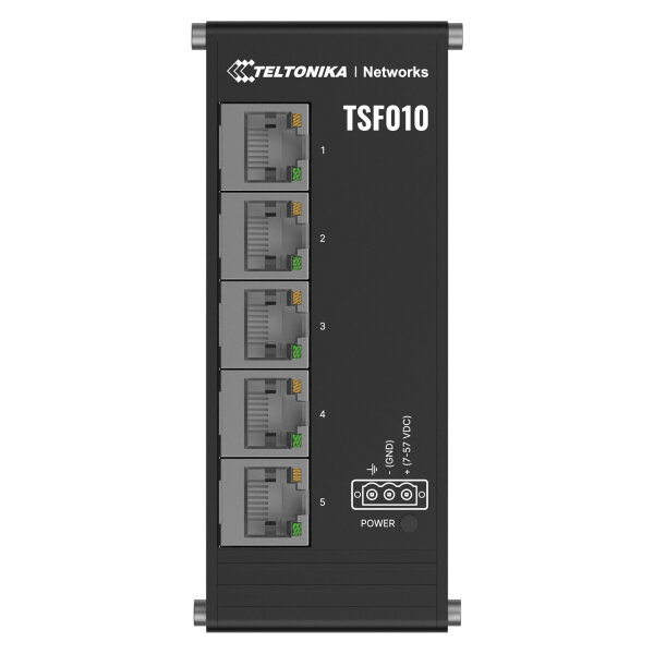 TELTONIKA TSF010 5 Port 10/100 Flat Industrial unmanaged