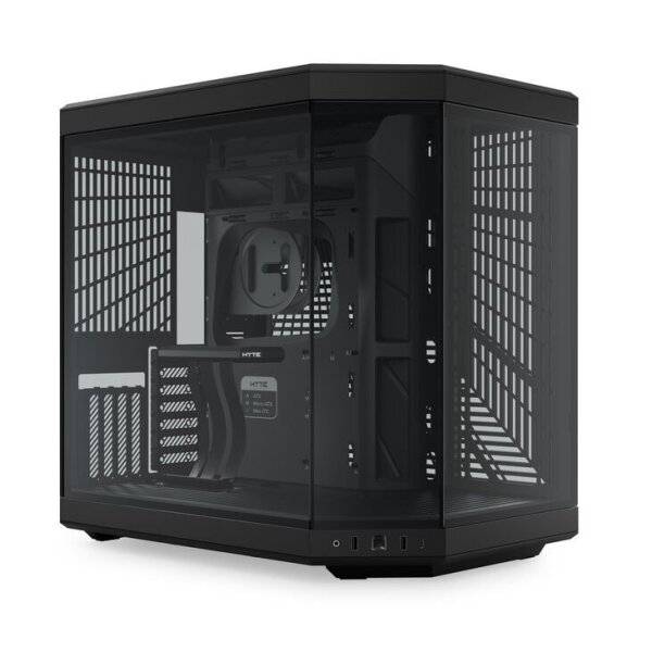 HYTE Y70 Zweikammer ATX Midi Tower Gaming Gehäuse Schwarz mit Glasfenster  ( CS-HYTE-Y70-B )