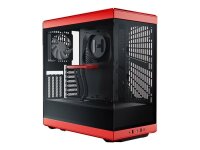 HYTE Y40 Red Black ATX Midi Tower Gaming Gehäuse...