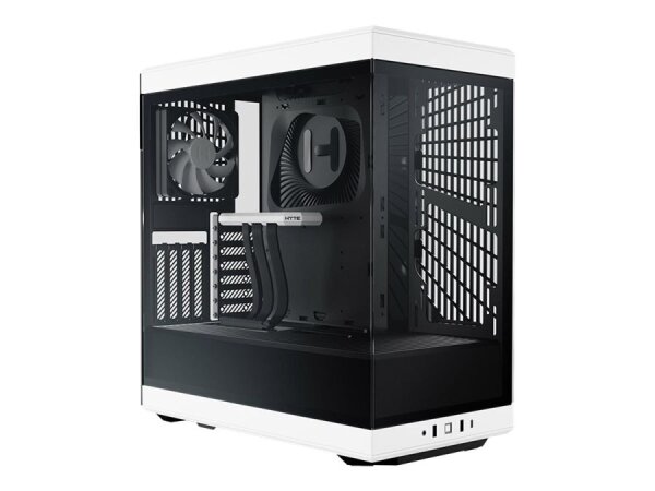 HYTE Y40 White ATX MidiTower Gaming Gehäuse weiß/schwarz, Seitenfenster  ( CS-HYTE-Y40-BW )