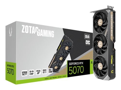 ZOTAC GAMING GeForce RTX 5070 SOLID OC 12GB  ( ZT-B50700J-10P )