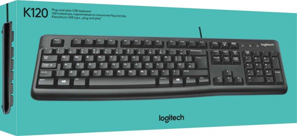 LOGITECH Keyboard K120 black (DE)