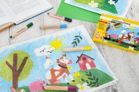 EBERHARD FABER Jumbo MiniMaxi 3in1 Buntstifte farbsortiert, 12 St.