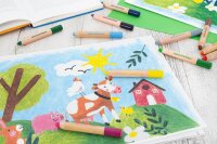 EBERHARD FABER Jumbo MiniMaxi 3in1 Buntstifte farbsortiert, 12 St.