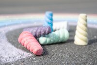 EBERHARD FABER Einhorn Straßenmalkreide Glitzer farbsortiert 6 St.