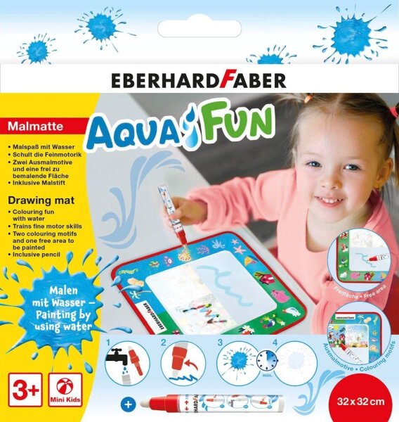 EBERHARD FABER Aqua Fun Malmatte mit Wasserstift, 1 St.