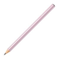 FABER-CASTELL Jumbo Sparkle Bleistift B rose metallic, 1 St.