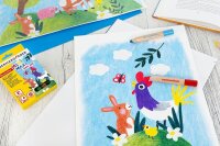 EBERHARD FABER Jumbo MiniMaxi 3in1 Buntstifte farbsortiert, 6 St.