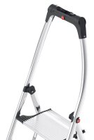 Hailo Klapptritt K100 TopLine silber 2 Stufen, H: 120,0 cm