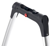 Hailo Klapptritt K100 TopLine silber 2 Stufen, H: 120,0 cm
