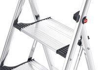 Hailo Klapptritt K100 TopLine silber 2 Stufen, H: 120,0 cm