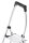 Hailo Klapptritt K100 TopLine silber 2 Stufen, H: 120,0 cm