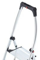 Hailo Klapptritt K100 TopLine silber 3 Stufen, H: 145,0 cm
