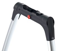 Hailo Klapptritt K100 TopLine silber 3 Stufen, H: 145,0 cm