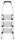 Hailo Klapptritt K100 TopLine silber 3 Stufen, H: 145,0 cm