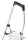 Hailo Klapptritt K100 TopLine silber 3 Stufen, H: 145,0 cm