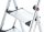 Hailo Klapptritt K100 TopLine silber 3 Stufen, H: 145,0 cm