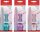 FABER-CASTELL Grip Sparkle Bleistift-Set B rosé, lila oder ocean mit Radierer, 1 Set